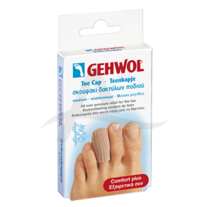 Gehwol gel teenkap van naadloos weefsel, volledig met polymeergel gevoerd (Gehwol gel teenkap van naadloos weefsel, volledig met polymeergel gevoerd)