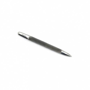 Achteruitduwer  en vijl inox recht 12 cm (Achteruitduwer inox en vijl, recht 12 cm)